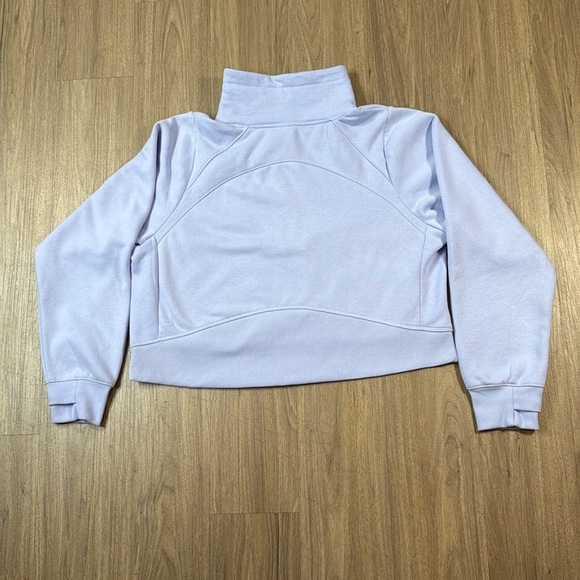 All in Motion Light Purple Women's Qt-Zip Sweatshirt Cropped New Without Tags - Picture 2 of 5